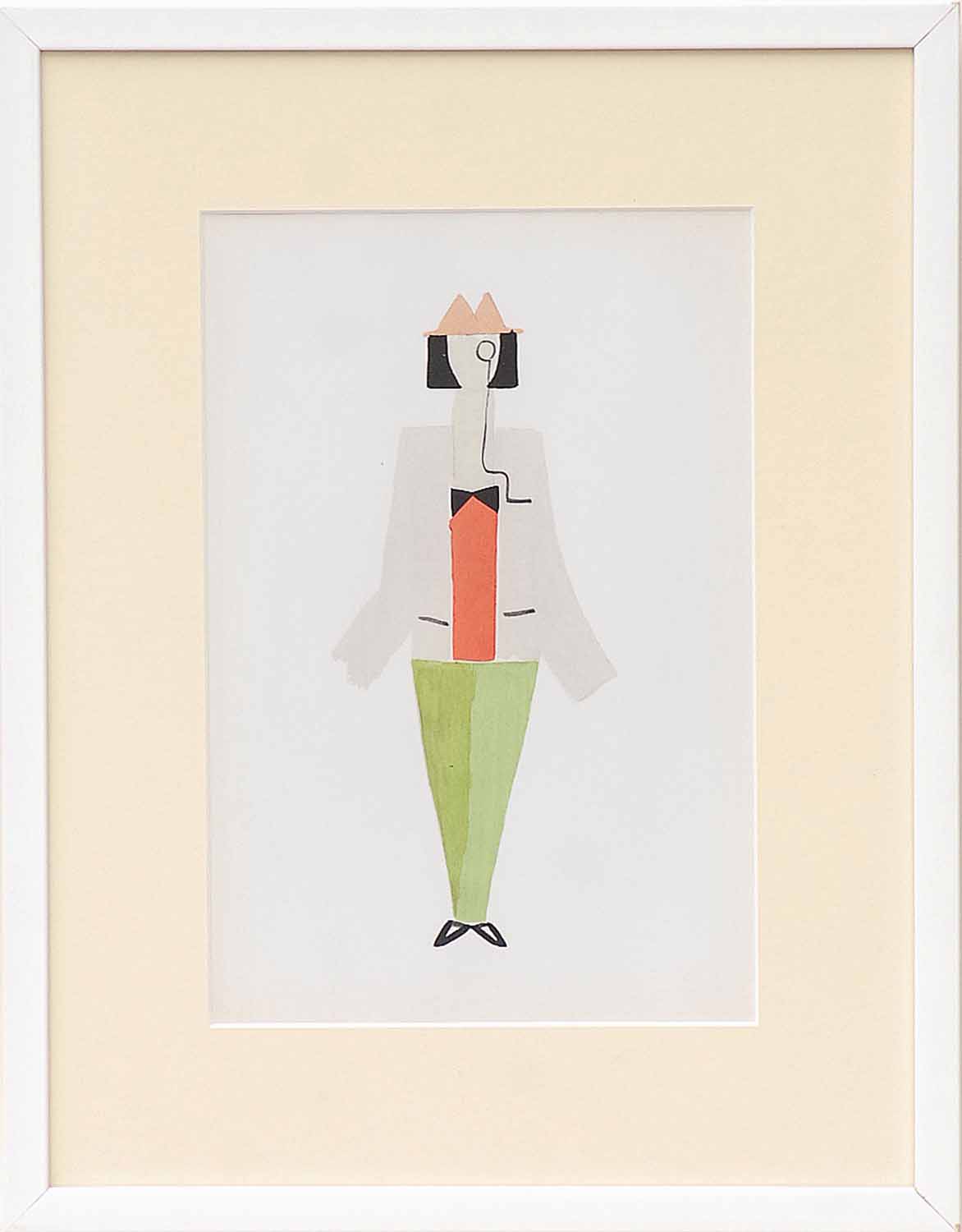 SONIA DELAUNAY 'Costume pour Tristan Tzara & Robe Gris, Noir, Blanc', 1969, edition 650, - Image 2 of 2