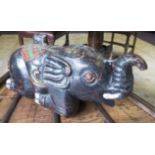 THAI ELEPHANT CARVING, 52cm H.