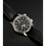 BREMONT LONDON (SPECIAL FORCES) CHRONOMETER WRIST WATCH, in blackened steel case with day, date,