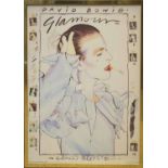 EDWARD BELL 'David Bowie - Glamour', 1980, poster, printed by Holmes MacDoughall, Scotland,