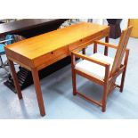 WRITING TABLE, contemporary style with three frieze drawers, 55cm D x 79cm H x 150cm,