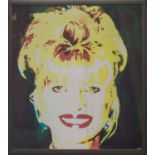 AFK 'Ivana Trump', 1997, screenprint, with signature and date lower right, 63cm x 53cm, framed.