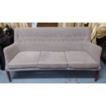 SOFA, vintage 1960's Danish, buttoned back, 68cm W.