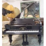 BECHSTEIN GRAND PIANO, overstrung iron framed in a full gloss ebonised case serial no 31944,