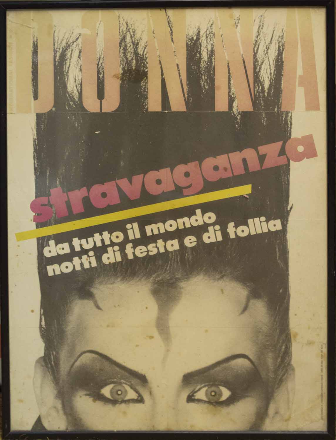 BOY GEORGE for the cover of 'Donna Stravaganza', poster, 1980-1, 67cm x 48cm, framed and glazed.