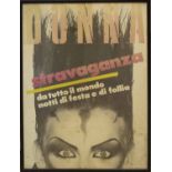 BOY GEORGE for the cover of 'Donna Stravaganza', poster, 1980-1, 67cm x 48cm, framed and glazed.