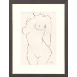 HENRI MATISSE 'Nude', heliogravure, 1954 Suite: Last works of Matisse, signed in the plate,