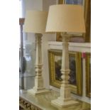 TABLE LAMPS, a pair,