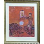 MARC CHAGALL 'The Artist at the Easel', lithograph, signed in the plate, Ed.