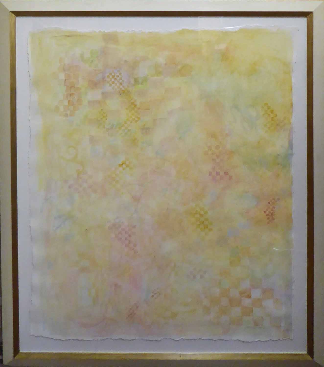 ATASSI 'Abstract', 2003, watercolour, signed and dated lower right, 187cm x 150cm overall,