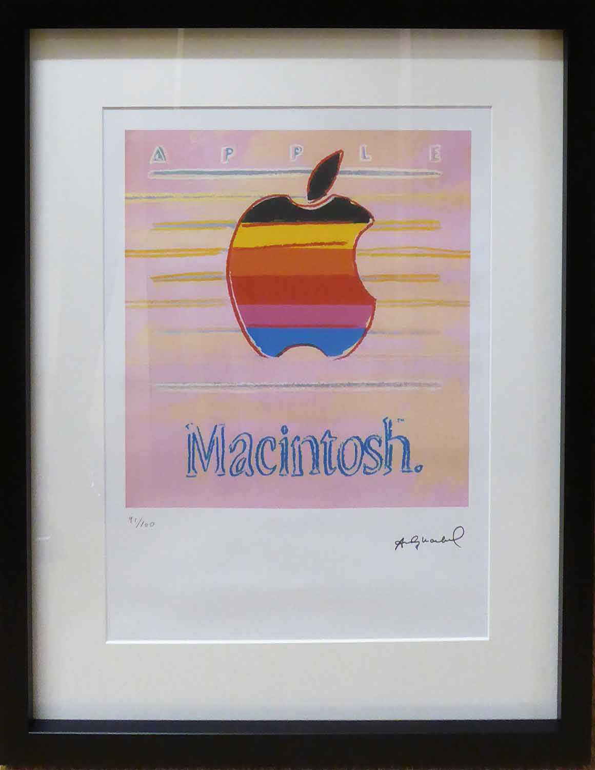 ANDY WARHOL 'Apple Macintosh', 1985, lithograph, hand numbered limited edition no.