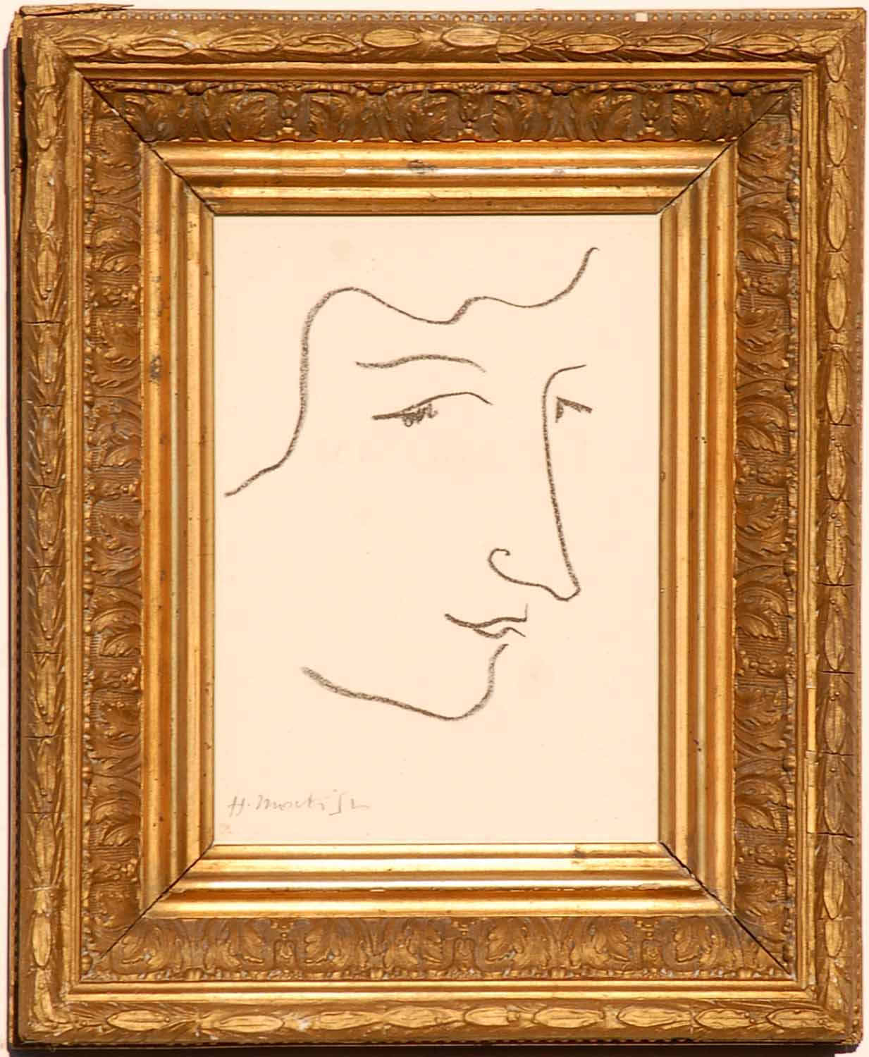 HENRI MATISSE 'Portrait of Colette', original Lithograph, Edition: 3000, Ref: Andre Sauret,