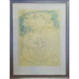 AFTER PICASSO ' Maternite', lithograph in colours, 65cm x 48cm, framed.