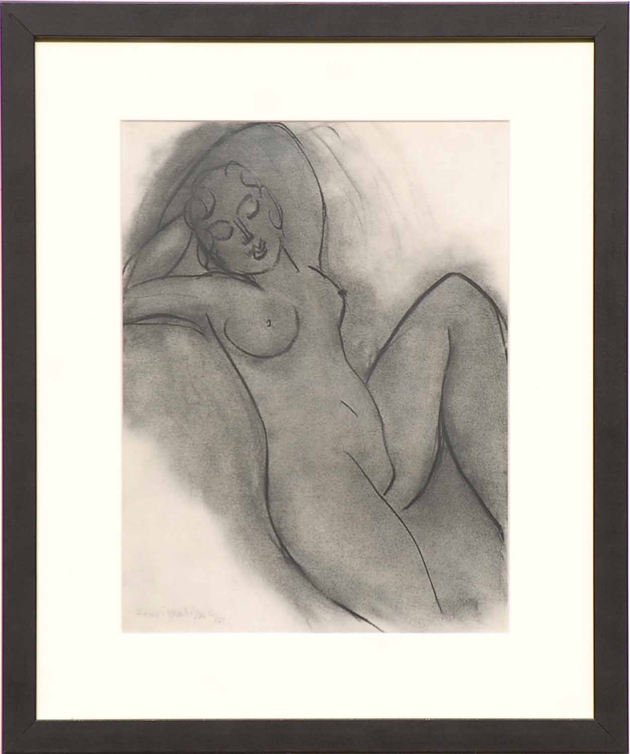 HENRI MATISSE 'Reclining Nude', Heliogravure, 1954 Suite: Last works of Matisse,