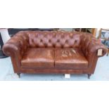 COACH HOUSE CHESTERFIELD STYLE SOFA, two seater,