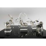 SWAROVSKI CRYSTAL, a group of items including a Chinese zodiac rabbit seal,
