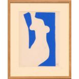 HENRI MATISSE 'Nu Bleu VII', original lithograph from the 1954 edition after Matisse's cut outs,