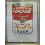 ANDY WARHOL 'Tomato Beef Noodleo's', lithograph, numbered ed of 100,