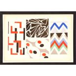 SONIA DELAUNAY, hand coloured pochoir 1924 signed in the plate, Suite: ses peintures, ses objets,
