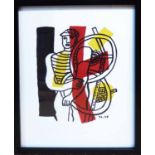 FERNAND LEGER 'Le Cycliste', lithograph, signed and dated in the plate, Maeght Editeur Paris,