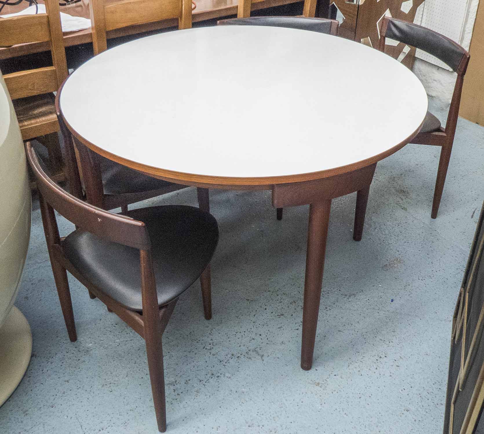 FREM ROJLE ROUNDETTE DINING SET, by Hans Olsen, 75cm at tallest.