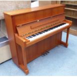 KEMBLE UPRIGHT PIANO, C2005 in a light oak finish, 152cm L.