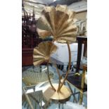 TOMMASO BARBI STYLE GINKO LEAF TABLE LAMP, 77cm H.