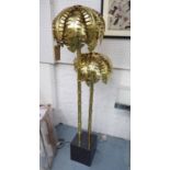 MAISON JANSEN STYLE PALM TREE FLOOR LAMP, 156cm H.