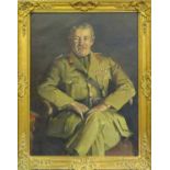 MARY EDWARDS (Australian b.1897) 'Portrait of an Officer', oil on canvas, 110cm x 80cm, framed.