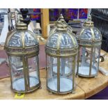 ORANGERY LANTERNS, a set of four, French provincial style, 53cm H.