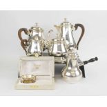 CHRISTOFLE FRANCE, a vintage silver plated tea and coffee set,