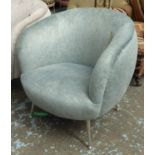 CLUB CHAIR, 1950's Italian inspired design, 80cm H.