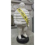 MICHELIN MAN, vintage style cast study, polychrome finish, 60cm H.