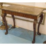 CONSOLE TABLE, William IV mahogany,