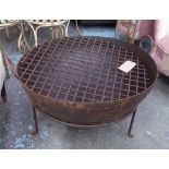 KADI FIRE BOWL, vintage Indian style design, 54cm H.