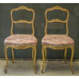 SIDE CHAIRS, a pair,