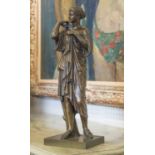 BRONZE, 19th century of Diana, signed Rtion Sauvage, 42cm H.