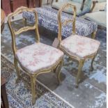 SIDE CHAIRS, a pair,