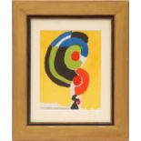 SONIA DELAUNAY 'Untitled', original lithograph 1972, printed by Mourlot, Paris, 35cm x 25cm,