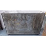 ORANGERY WINE BARS, a pair, vintage eglomise finish with classical details, 124cm x 36cm x 86cm.