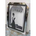 TIFFANY PRINT, contemporary school, framed and glazed, 120cm H x 90cm.
