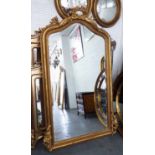 MIRROR, Louis XV style bevelled in gilded frame, 180cm x 100cm.