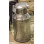 MILK CHURN, vintage polished aluminium, 74cm H.