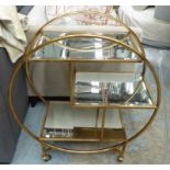 DRINKS TROLLEY, vintage French Art Deco style, 83cm W x 38cm D x 93cm H.