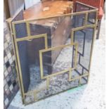 FIRE SCREEN, French Art Deco style gilt finish, 84cm H.