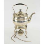 ANTIQUE SILVER TEA KETTLE ON STONE, by Barraclough & Sons 1919.