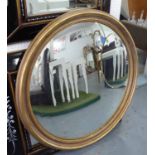 BUTLERS MIRROR, Regency style in a gilded frame, 100cm diam.