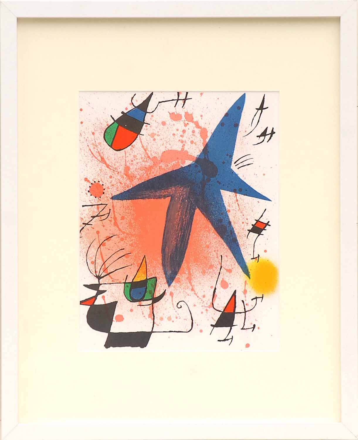 JOAN MIRO 'The star', lithograph in colours 1972, printed by Mourlot, Cramer 160/2, 35cm x 30cm,