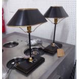 BOUILLOTTE INSPIRED TABLE LAMPS, vintage French provincial style design, 45cm H.