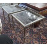 LOW TABLES, a pair,